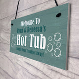 Hot Tub Personalised Plaques Novelty Home Decor Gifts Garden