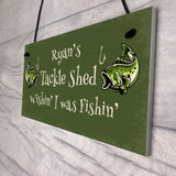 Tackle Shed Personalised Hanging Sign For Man Cave Shed