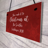 PERSONALISED Christmas At The Sign Family Gift Christmas Decor