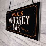 Vintage Style Whiskey Bar Sign PERSONALISED Home Bar Pub